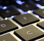 Photo of computer keyboard.